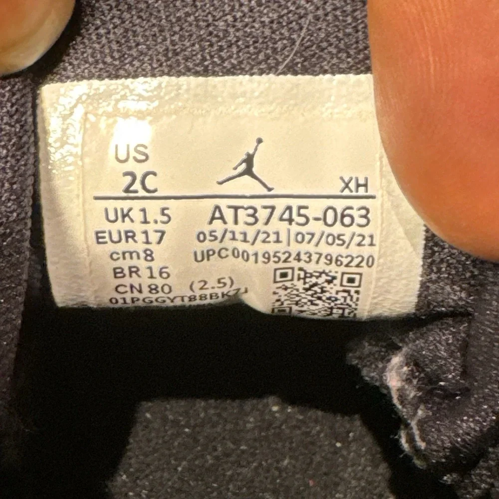 Nike Air‎ Jordan 1 Retro High Baby Bootie Patent Bred AT3745-063 Toddler 2C